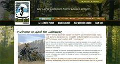 Desktop Screenshot of kooldrirainwear.com